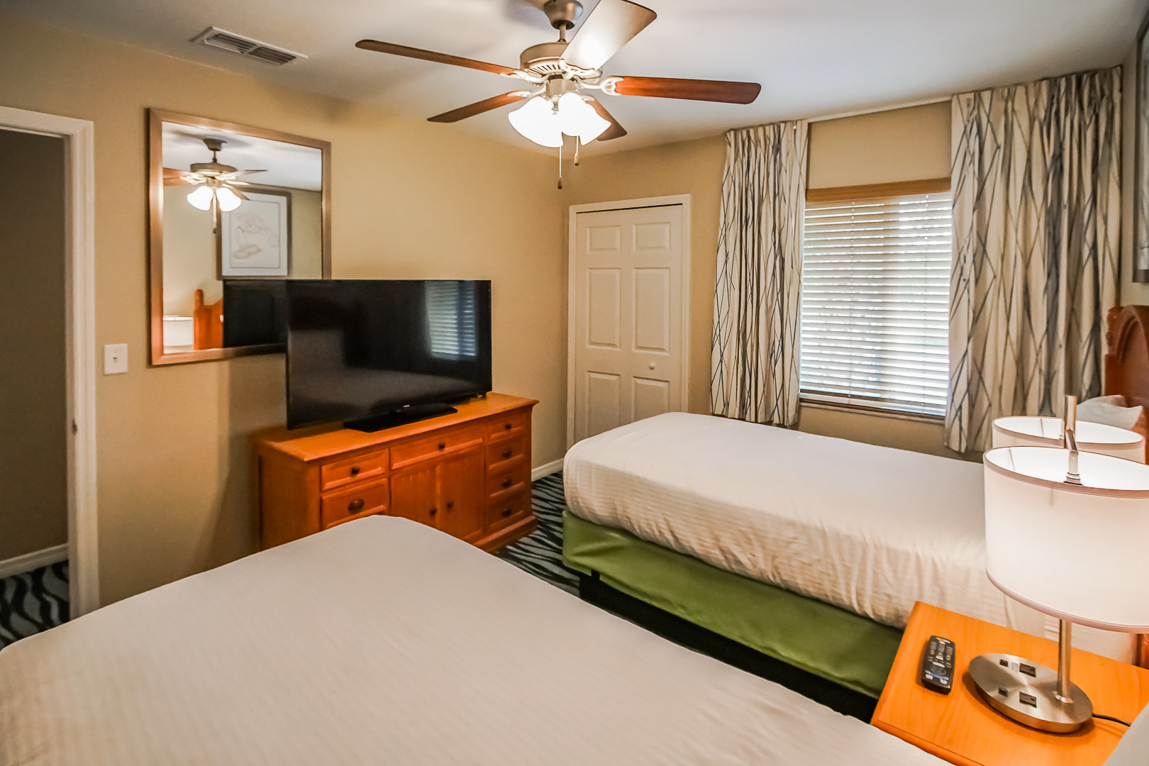 A spacious 2 bedroom unit at VRI's Fantasy World Resort in Florida.